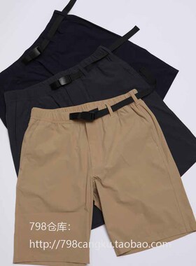798仓库 7.11上新 夏季户外露营休闲防泼水运动五分短裤2B23002