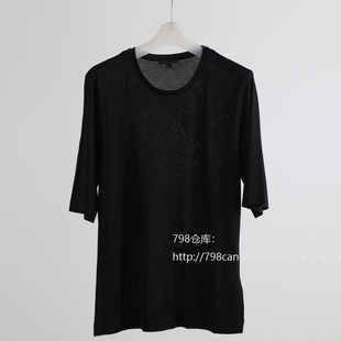 798~尖货极简系列纯粹真丝五分袖T恤短袖真丝T恤女款2F926/0.1
