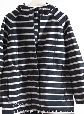 798仓库11.5长款防风保暖女士连帽长风衣