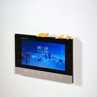 睡觉柯基墙面入户可视门铃装饰摆件墙上对讲电话边框遮挡美化饰品