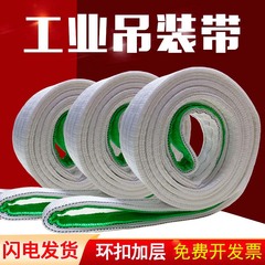 Dây nâng tùy chỉnh 
            được gia cố và dày 3T 5 tấn 6 mét nylon polypropylen phẳng khóa đôi nâng dây đeo lái xe công nghiệp cáp thép bọc nhựa phi 10 dây cáp vải