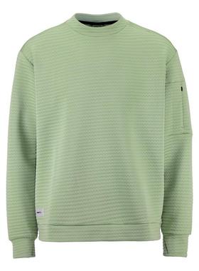 代购craft男士运动卫衣保暖透气防风高弹性绿色长袖圆领