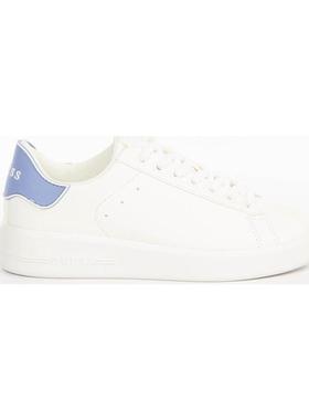 代购GUESS女士运动板鞋轻便舒适日常穿着防滑白色蓝色拼接