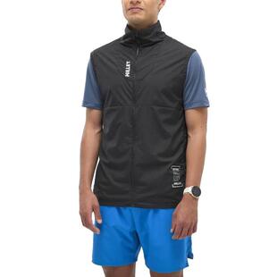 代购MILLET觅乐男士马甲防风轻量透气户外马甲无袖立领风衣马甲