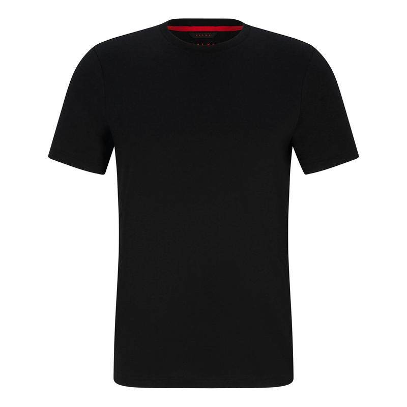 代购FALKE男士运动T恤吸湿排汗快干透气反光设计黑色短袖圆领