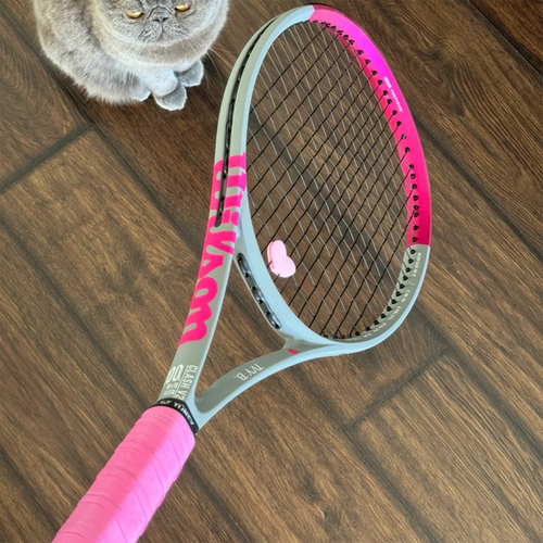 代购WILSON Clash 100L威尔胜定制灰粉拼色专业比赛训练网球拍DIY