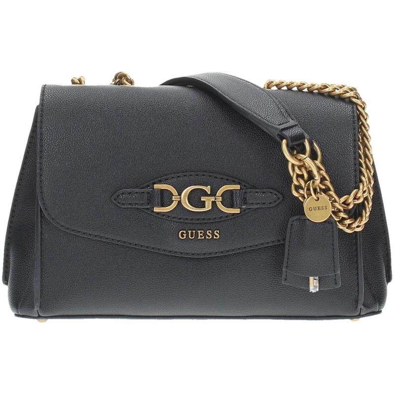 代购GUESS女士手提包翻盖设计可调节肩带品牌标识配饰挂件黑色,箱包皮具/热销女包/男包,手拿包,淘宝优惠券,粉丝福利购,淘宝优惠卷