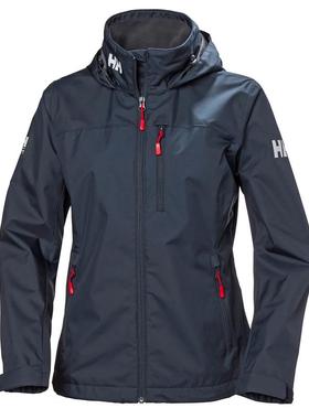 HELLY HANSEN海丽汉森冲锋衣抓绒衬里户外休闲夹克防水女外套CREW