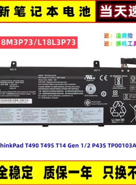 适用联想ThinkPad T490 T495 T14 Gen 1/2 P43S TP00103A/B电池