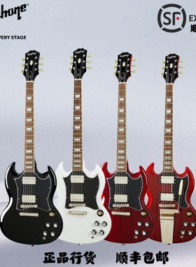 贾掌柜Epiphone依霹风SG 61恶魔角樱桃色朋克摇滚初学入门电吉他
