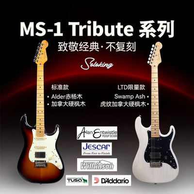 贾掌柜Soloking MS-1 Tribute 致敬系列/LTD限量款 电吉他