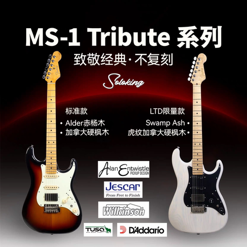 贾掌柜Soloking MS-1 Tribute 致敬系列/LTD限量款 电吉他