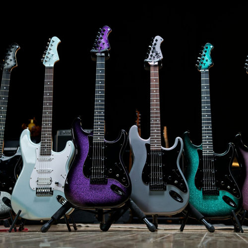 Mojolnir魔捷尼尔M30/M30S/渐变紫绿初学者入门进阶专业级电吉他