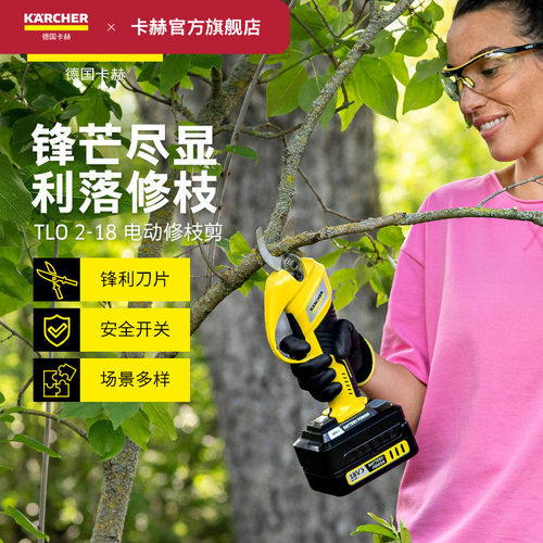 德国卡赫电动剪刀花园果树充电式锂电池园艺修枝剪树枝剪枝神器