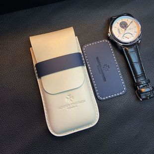 雷音适用于江诗表盒手表表袋收纳盒旅行真皮手表收纳袋纯手工