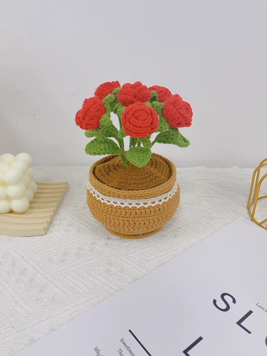 Плетеный набор материалов ручной работы, крючок для вязания, «сделай сам», букет, подсолнух, подарок на день рождения