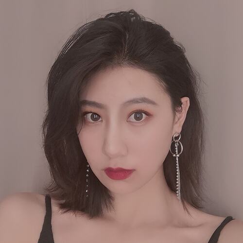 日韩风新鲜出炉金属宝石链条耳环