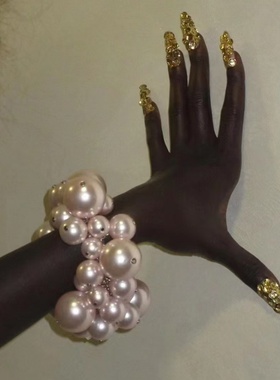 复古时尚夸张设计女士仿珍珠手链