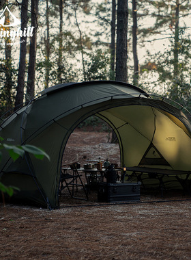 springhill户外黑化球形帐篷庇护所天幕客厅球帐便携韩国小g同款