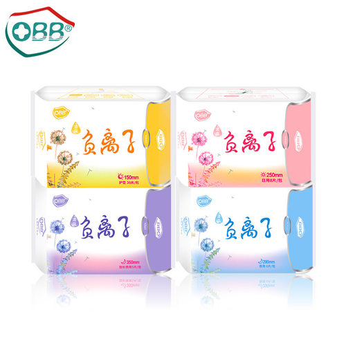 OBB清爽负离子姨妈巾日用夜用