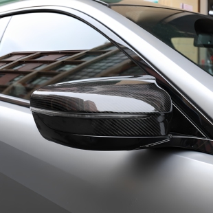 倒车镜外壳罩 F91F92F93改装 适用于宝马M5 M8干碳纤维后视镜壳F90