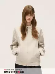 Black of Exit American High Street Pure Color Linen Jacket 26 Autumn and Winter New Versatile Student Jacket for Men and Women