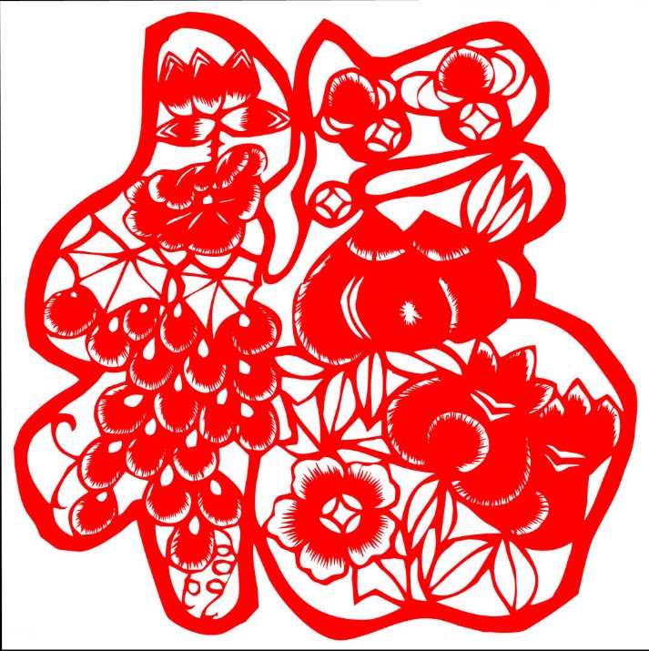 [包邮]苏绣diy套件初学 剪纸福字图 手工刺绣自学装饰画材料包