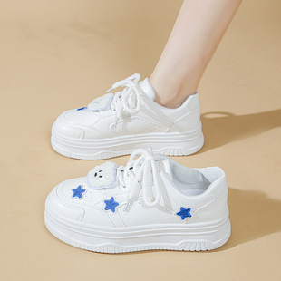 子女2025秋季 潮流街拍运动鞋 新款 学生休闲浅口百搭板鞋 韩版 小白鞋