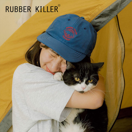 RUBBER KILLER个性刺绣鸭舌帽休闲帽小众潮帽棒球帽