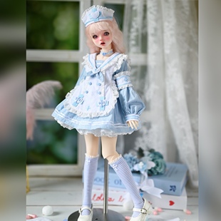 blythe小布bjd娃衣材料包四分六分diy小护士系列布料纸样视频教程