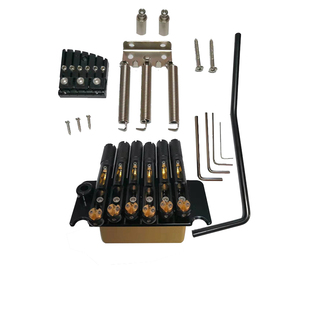 老郝手工拾音器电吉他高品质无头琴桥固定琴桥纯铜底座琴桥双摇