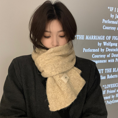 马海毛围巾冬季女2025新款百搭