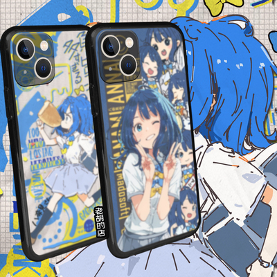 老胡的店学园败犬女主八奈见杏菜来图定制做手机壳硅胶苹果15PRO