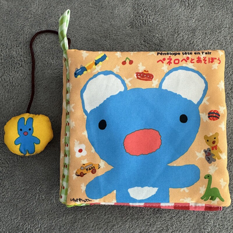 日本单多功能蓝色考拉婴儿立体布书儿童早教益智宝宝布玩3-36个月