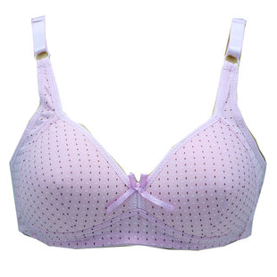 Bra top, wireless bra for mother, thin cotton breathable underwear, for middle age, plus size