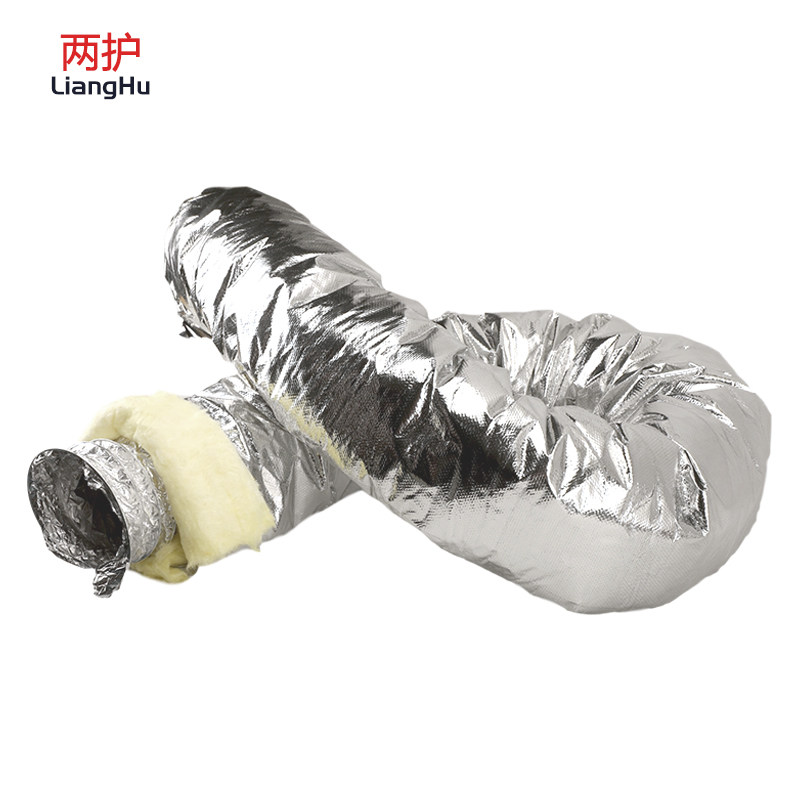 两护 玻纤布保温软管 铝箔软管玻璃纤维中央空调专用通风管冷风管