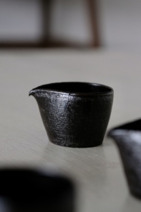 公道杯 黑陶泥 手拉坯成型