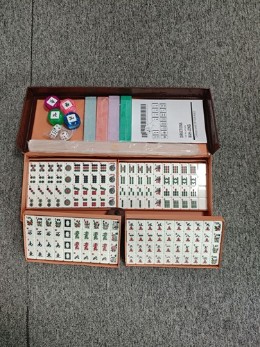 30号30mm果冻麻将jelly美式麻将美国麻将166只带包装尺配件说明书