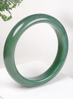 和田玉碧玉老料无黑点女款手镯