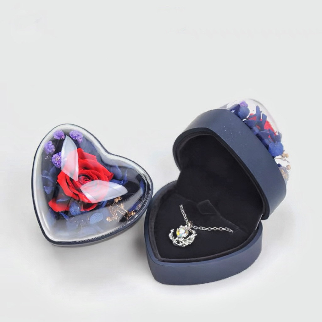 蝴蝶结首饰盒玫瑰花擦银布证书