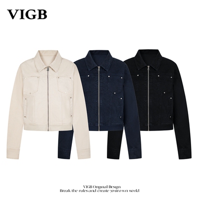 VIGB原创国潮美式复古修身外套