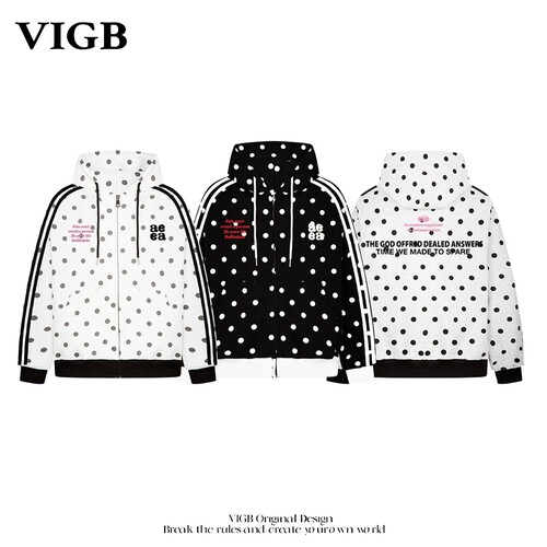 VIGB原创复古英伦连帽拉链卫衣