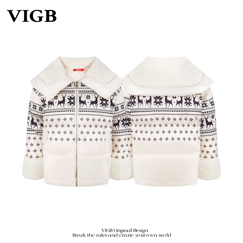 VIGB 原创国潮美式冬季费尔岛座山雕棉服男女情侣保暖百搭棉衣潮,男装,棉衣,淘宝优惠券,粉丝福利购,淘宝优惠卷