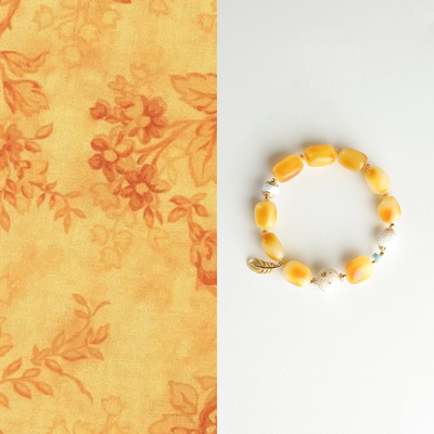 天然蜜蜡手串女手工串珠猛犸象牙