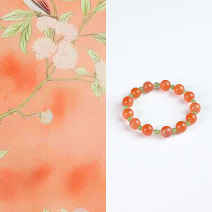 Shang原创设计天然冰飘南红玛瑙手链女高级显白碧玉手串节日礼物