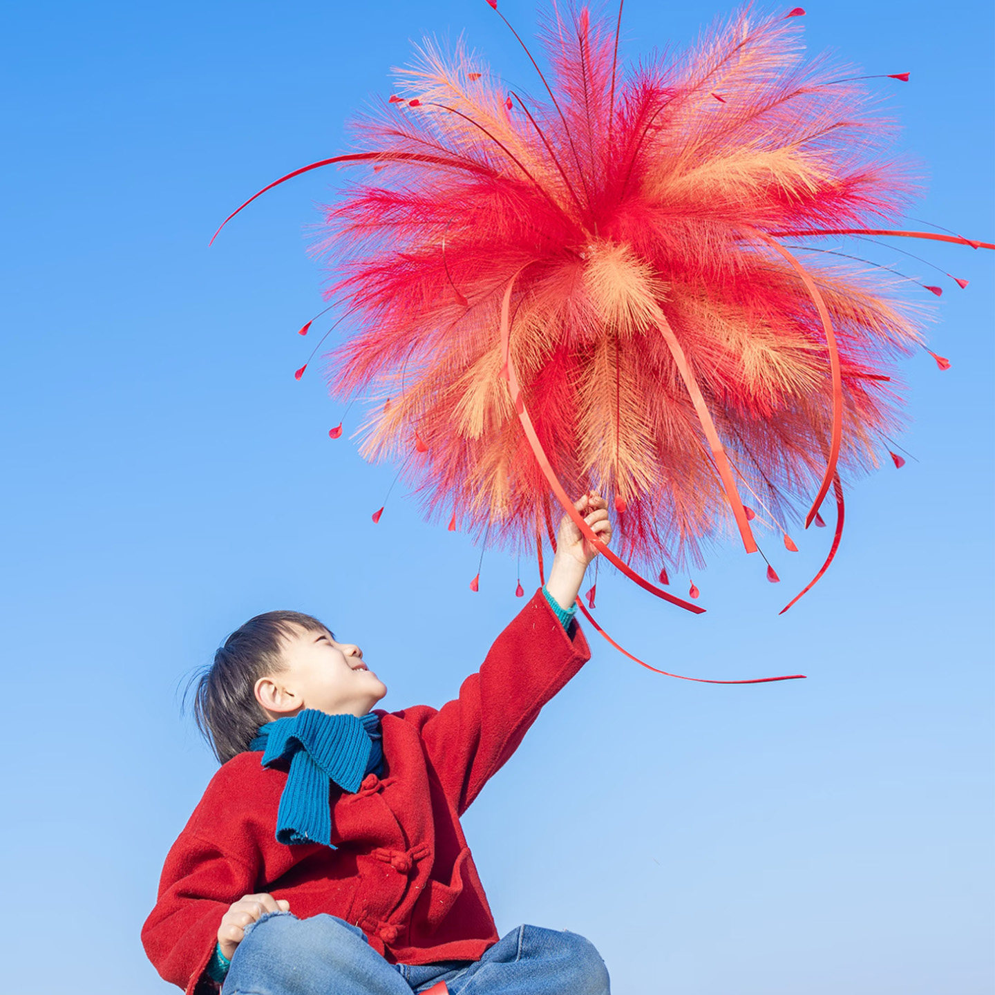 户外拍照布置彩色多巴胺芦苇烟花店铺外墙橱窗装饰品灯笼条幅挂件
