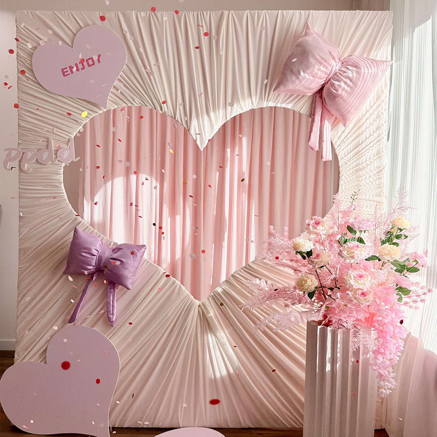 奶白镂空爱心kt板网红打卡背景墙布置婚礼迎宾区生日拍照装饰道具,节庆用品/礼品,装扮布置套餐,淘宝优惠券,粉丝福利购,淘宝优惠卷