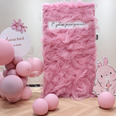 儿童生日布置装饰气球氛围感背景