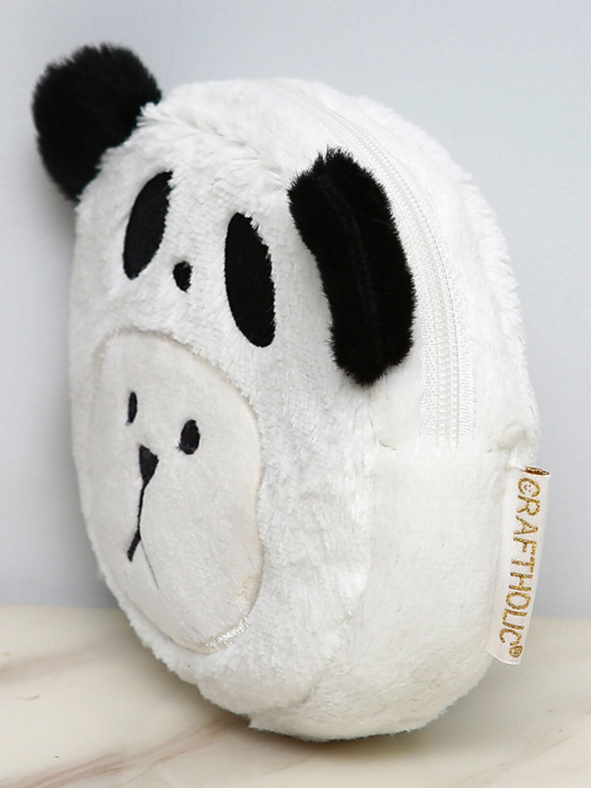 CRAFTHOLIC CUTE CARTOON PLUSH PANDA BAG COIN PURSE GIRL STUDENT HAND HOLDING MINI COIN PURSE