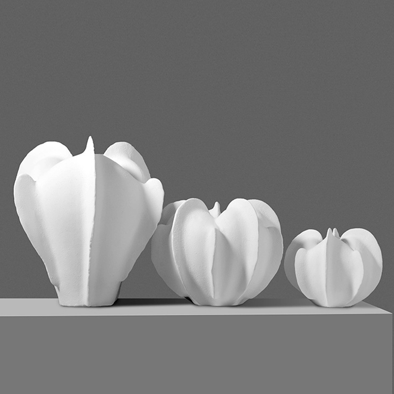 设计感抽象艺术花瓣杨桃陶瓷花器